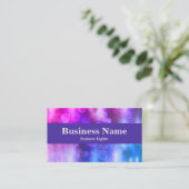 Moderne roze en Paarse cirkels Abstract ontwerp Visitekaartje (Staand voorkant)