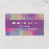 Moderne roze en Paarse patchwork Abstract ontwerp Visitekaartje (Voorkant)