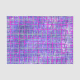 Moderne roze en Paarse rasterlijnen Abstract Tissuepapier