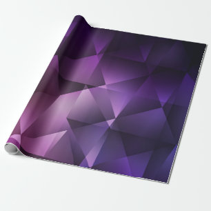 Moderne roze en paarse veelhoekige naadloze patron cadeaupapier