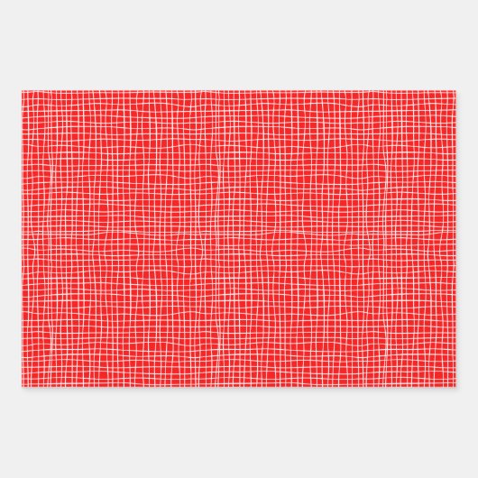 Moderne roze en rode valentijnspatronen inpakpapier vel (Voorkant 2)