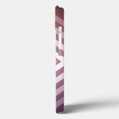 Moderne roze en witte gradiëntvierkanten Case-Mate iPhone case (Achterkant / Links)