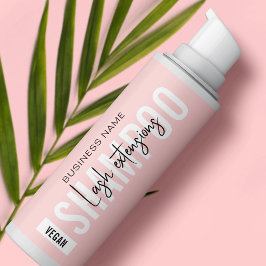 Moderne roze en witte schuim reinigingsdop rechthoekige sticker