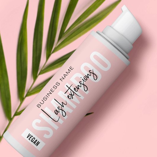 Moderne roze en witte schuim reinigingsdop rechthoekige sticker