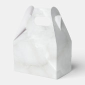 Moderne roze en witte Waterverf Floral Bouquet Bedankdoosjes (Achterkant)