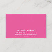 Moderne roze en zilver Beauty Salon & Spa Aanbevelingskaartje (Achterkant)