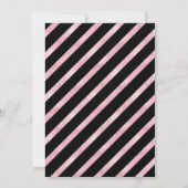 Moderne Roze en Zwarte 50e Verjaardag Kaart (Achterkant)