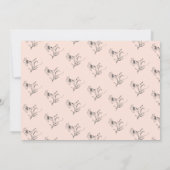 Moderne roze en zwarte felle gouden Stippen bruilo Kaart (Achterkant)