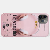Moderne Roze Esthetiek Ik Heb Me Deze Keer Gekozen Case-Mate iPhone Case (Achterkant (horizontaal))
