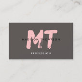 Moderne Roze Esthetiek, Vlecht, PMU Lash Tech Visitekaartje (Voorkant)