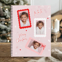 Moderne Roze 'Fa La La' Kerst Foto 