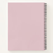 Moderne Roze “Fa La La” Multi Foto Notitieboek (Achterkant)
