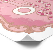 Moderne Roze FABULOUS Slogan Design Poster (Hoek)