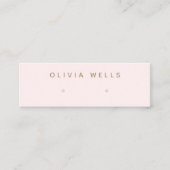 Moderne roze film die beeldschermen verdient mini visitekaartje (Voorkant)