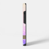 Moderne Roze Flamingo Glitter Bokeh iPhone Hoesje (Linkerkant)