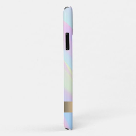 Moderne roze flamingo Holographic Abstract Case-Mate iPhone Case (Achterkant/rechts)