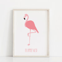 Moderne roze flamingo kunst
