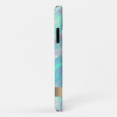 Moderne Roze Flamingo Opal Iridiserend Case-Mate iPhone Case (Achterkant/rechts)