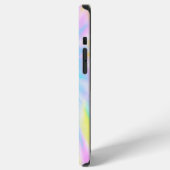 Moderne Roze Flamingo Tie Dye iPhone Hoesje (Linkerkant)
