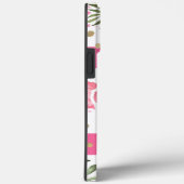 Moderne roze flamingos tropische Floral gepersonal Case-Mate iPhone Case (Achterkant / Rechts)
