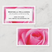 Moderne roze Floral, Christelijk Visitekaartje (Voorkant / Achterkant)