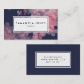 Moderne roze Floral Landscape design florist Visitekaartje (Voorkant / Achterkant)
