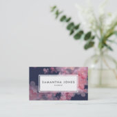 Moderne roze Floral Landscape design florist Visitekaartje (Staand voorkant)
