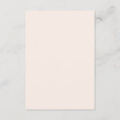 Moderne  roze Floral Wedding Reception Card Informatiekaartje (Achterkant)