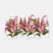 Moderne, roze, Florale gele en groene botanische Bedankdoosjes (Uitgevouwen)