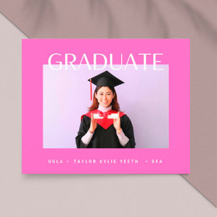 moderne roze foto afstuderen anno