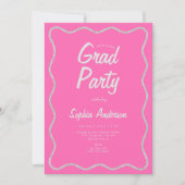 Moderne Roze Foto Collage Afstudeercadeau Kaart (Voorkant)