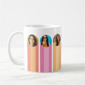 Moderne Roze Foto Koffie Cup Koffiemok (Links)