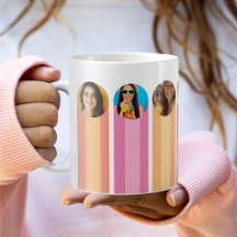 Moderne Roze Foto Koffie Cup