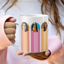 Moderne Roze Foto Koffie Cup Koffiemok
