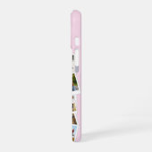 Moderne Roze Fotocollage Monogram iPhone 16 Hoesje (Linkerkant)
