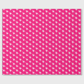 Moderne, roze fuchsia starburst blikseminslag cool cadeaupapier (Vlak)