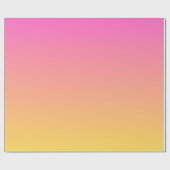 Moderne roze & geel cadeaupapier (Vlak)