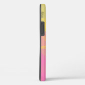 Moderne roze gele bij en monogram Case-Mate iPhone case (Achterkant / Rechts)