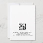 Moderne roze gele flessen QR Code Weddenschap Save The Date (Achterkant)