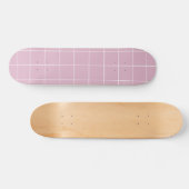 Moderne roze geometrisch eenvoudig persoonlijk skateboard (Horizontaal)