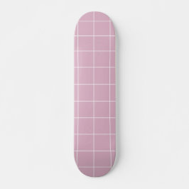 Moderne roze geometrisch eenvoudig persoonlijk skateboard