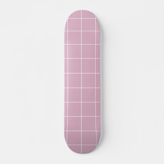 Moderne roze geometrisch eenvoudig persoonlijk skateboard (Voorkant)