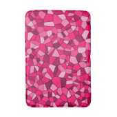 Moderne Roze Geometrisch Mozaïekpatroon Badmat (Voorkant Verticaal)