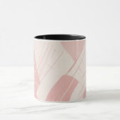 Moderne Roze Geometrische Batik Mok (Midden)