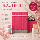 Moderne Roze Geometrische Inpakpapier