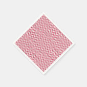 Moderne roze Geometrische Patroonpapier Servet (Hoek)