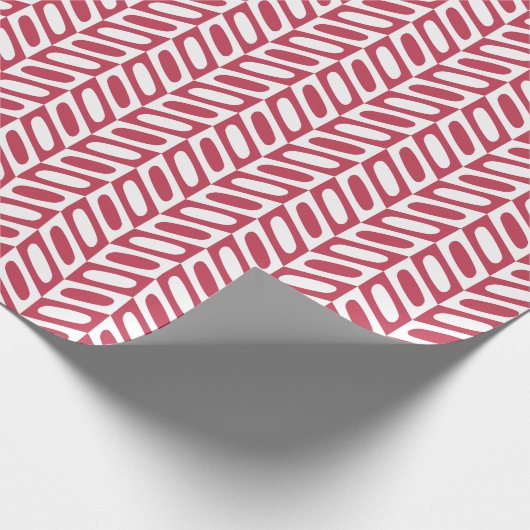 Moderne roze geometrische patroonwikkelpapier cadeaupapier (Hoek)