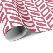 Moderne roze geometrische patroonwikkelpapier cadeaupapier (Rol Hoek)