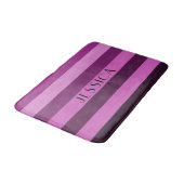 Moderne roze gestreepte patroon badmat (Gekanteld)