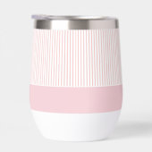 Moderne Roze Gestreepte Trouwjurk (Rechts)